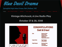 Tablet Screenshot of bluedevildrama.com